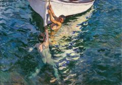 Joaquin Sorolla White Boat Javea 1905