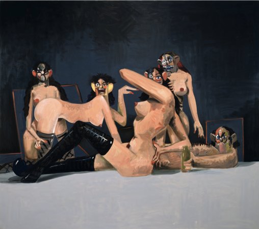 COMPOSITION DE L'ORGIE, George Condo, 2008
