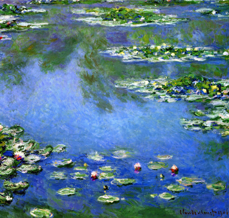 Monet, Nénuphares (un de la très grande série)
