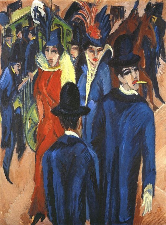 Scène de rue, Berlin d'Ernst Ludwig Kirchner