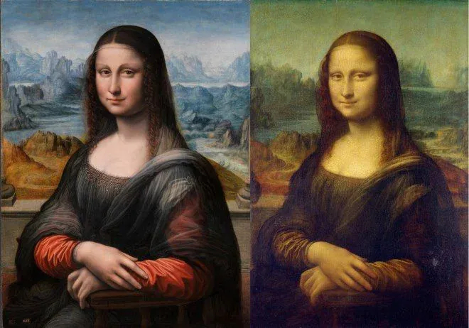 Copie de la Mona Lisa - La joconde, par un peintre copiste disciple de Léonard de Vinci