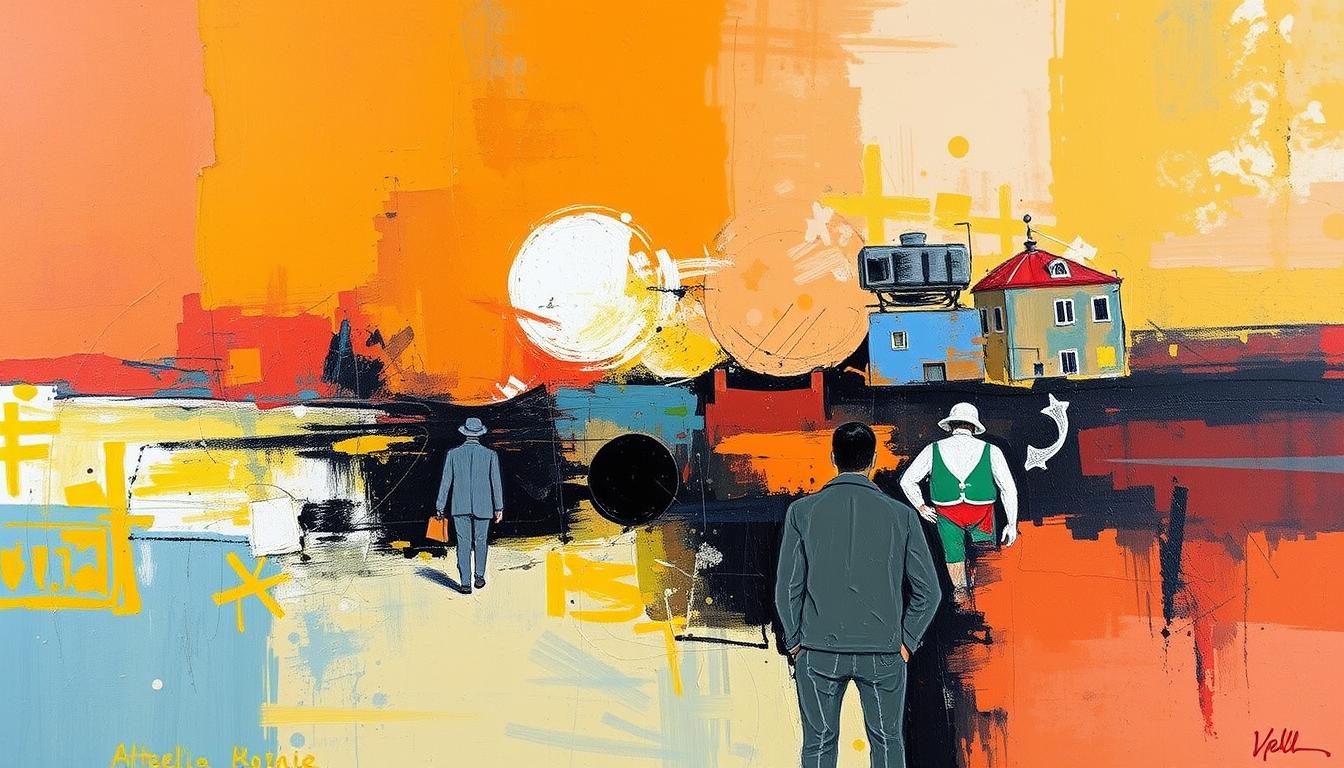 Copie de tableau contemporain