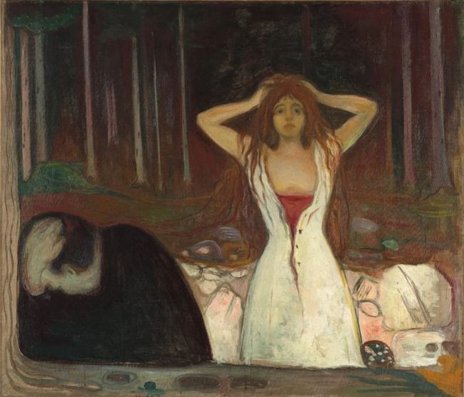 Edvard Munch, Les Cendres, 1895.