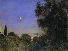 Bastien-lepage Jules Lever De Lune A Alger 1884
