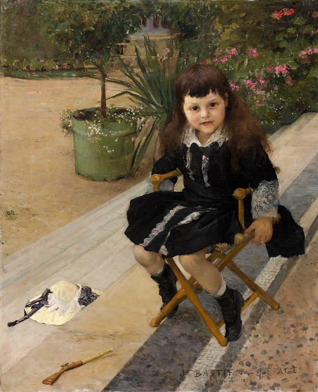 Peinture sur toile, reproduction de Bastien-lepage Jules Portrait Of A Young Boy In Saint-gratien 1878 qualité musée