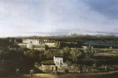 Belloto Bernardo Vedute Mit Der Villa Melzi D Eril