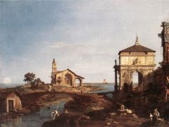 Canaletto, Capriccio avec motifs Vénitiens