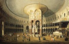 Canaletto, l'intérieur de la rotonde, jardins du Ranelagh