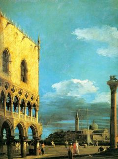 Canaletto, La Piazzetta en face de Saint Georges Majeur