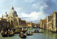 Canaletto, Le Grand Canal et l'église du salut