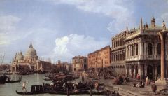 Canaletto, Le Molo regardant à l'Ouest