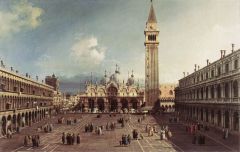 Canaletto, Place Saint Marc avec la basilique