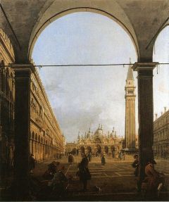 Canaletto, Place Saint Marc face à l'Est