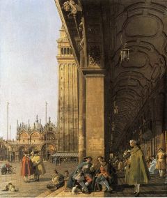 canaletto, Place Saint Marc regardant à l'Est depuis le coin sud-ouest
