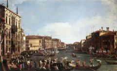 Canaletto, Une régate sur le grand canal