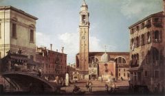 Canaletto, Vue du Campo Santi Apostoli