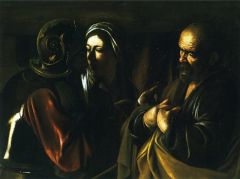Caravage, Le Reniement de saint Pierre