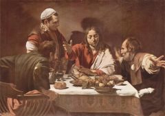 Caravage, Le repas à Emmaüs -1602