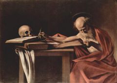 Caravage, Saint Jérôme écrivant - 1605