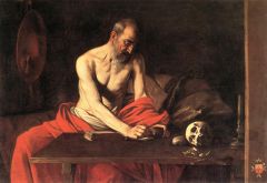 Caravage, Saint Jérôme écrivant - 1607