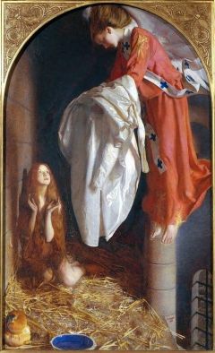 Cowper Frank Cadogan Agnes In Prison Receiving From Heaven The Shining White Garment 1905
