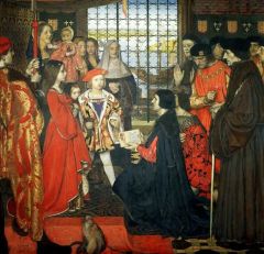 Cowper Frank Cadogan Erasmus And Thomas More Visit The Children Of King Henry Vii At Greenwich 1499 1910
