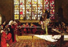 Cowper Frank Cadogan How The Devil Disguised As A Vagrant Troupadour Having Been Entertained By Some Charitable Nuns Sang To Them A Song Of Love 1907