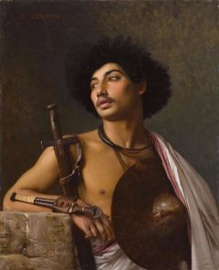 Gerome Jean-leon A Bischari Warrior 1872