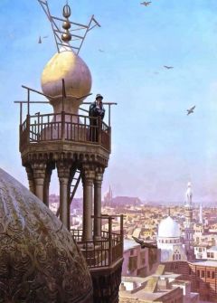 Gerome Jean-leon A Muezzin Calling From The Top Of A Minaret The Faithful To Prayer