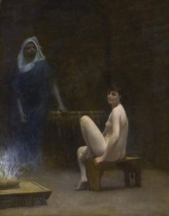 Gerome Jean-leon After The Bath Ca. 1889
