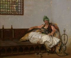 Gerome Jean-leon An Arnaut Smoking Ca. 1880-82