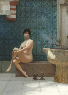 Gerome Jean-leon Baigneuse La Piscine De Brousse