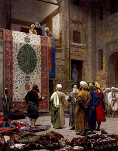 Gerome Jean-leon Carpet Merchant In Cairo Ca. 1887