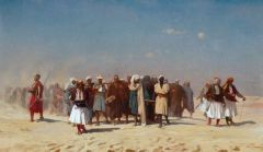 Gerome Jean-leon Egyptian Recruits Crossing The Desert 1857
