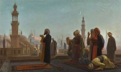 Gerome Jean-leon Evening Prayer Cairo Ca. 1870