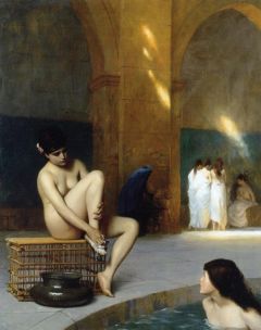 Gerome Jean-leon Femme Nue Aka Nude Woman Woman Bathing Ca 1889