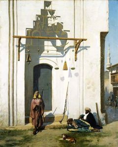 Gerome Jean-leon Guards At The Door Of A Tomb 1870