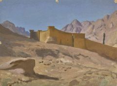 Gerome Jean-leon Le Monastere De Sainte-catherine Ca. 1867