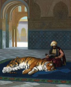 Gerome Jean-leon Le Tigre Et Le Gardien 1880