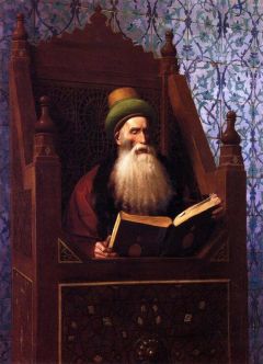 Gerome Jean-leon Mufti Reading In His Prayer Stool Ca. 1900