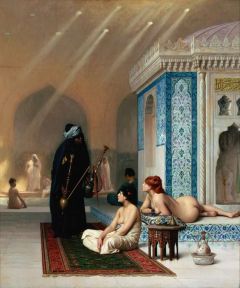 Gerome Jean-leon Pool In A Harem Ca. 1876