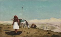 Gerome Jean-leon Prayer In The Desert 1864
