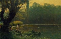 Gerome Jean-leon Summer Afternoon On A Lake Ca 1896 1