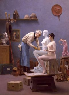 Gerome Jean-leon The Artist And His Model 1894