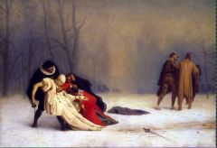 Gerome Jean-leon The Duel After The Masquerade 1857-59