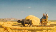 Gerome Jean-leon The Grain Threshers Egypt 1859