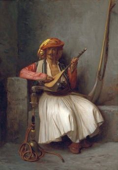 Gerome Jean-leon The Mandolin Player 1858