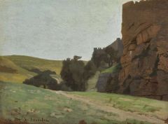 Gerome Jean-leon The Walls Of Jerusalem Ca. 1861