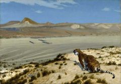Gerome Jean-leon Tiger On The Watch Ca. 1888