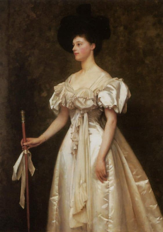Peinture sur toile, reproduction de Gotch Thomas Cooper A Portrait Of Miss Winifred Grace Hegan Kennard 1893 qualité musée